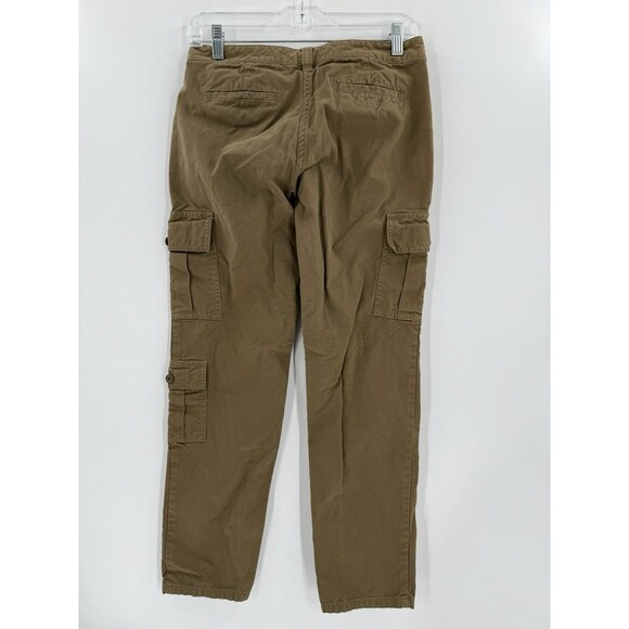 Brooks Brothers 1818 Women’s SIZE 2 Green Cargo Utility Pant Straight Pockets EC - Picture 7 of 12